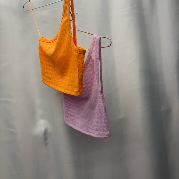 American Eagle Outfitters Tops - Two American Eagle Ribbed Crop Tops